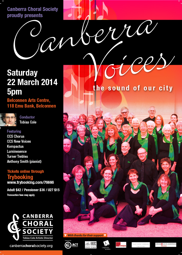 Canberra Voices 2014 poster